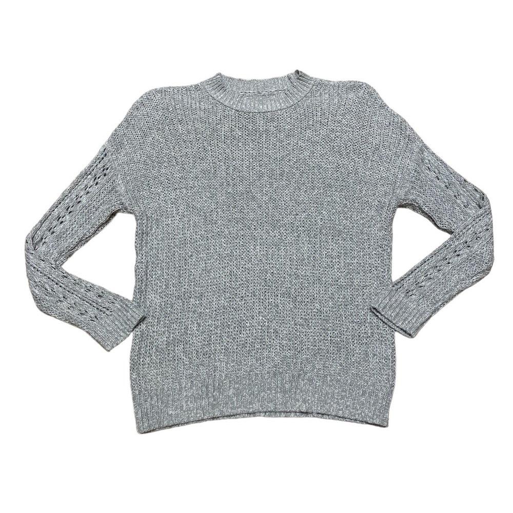 American Eagle Crewneck Sweater Women’s XS Grey Oversized Casual Long Sleeve Top